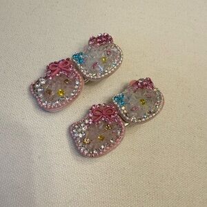 Sparkly Kitty Hair Clips